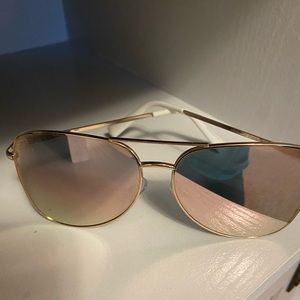 Rose gold sunglasses